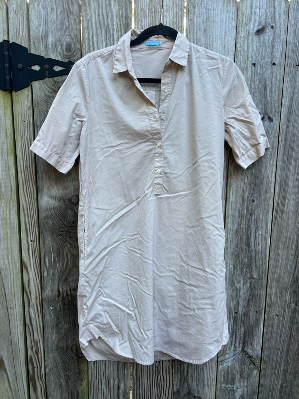 J. MCLAUGHLIN Tan Khaki Short Sleeve Polo Shirt Dress Women’s Small
